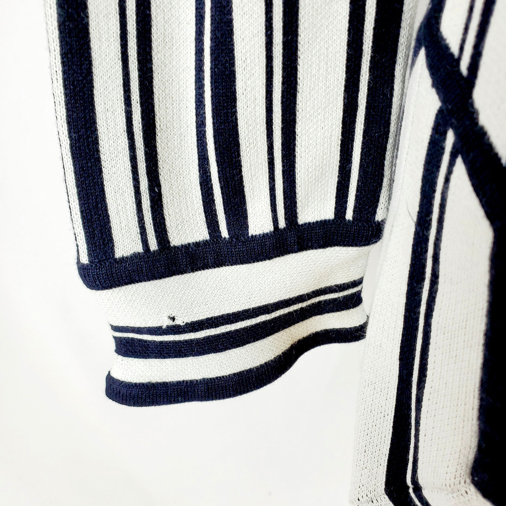 Tory Burch Striped Long Sleeve Cotton Top - Picture 4 of 8
